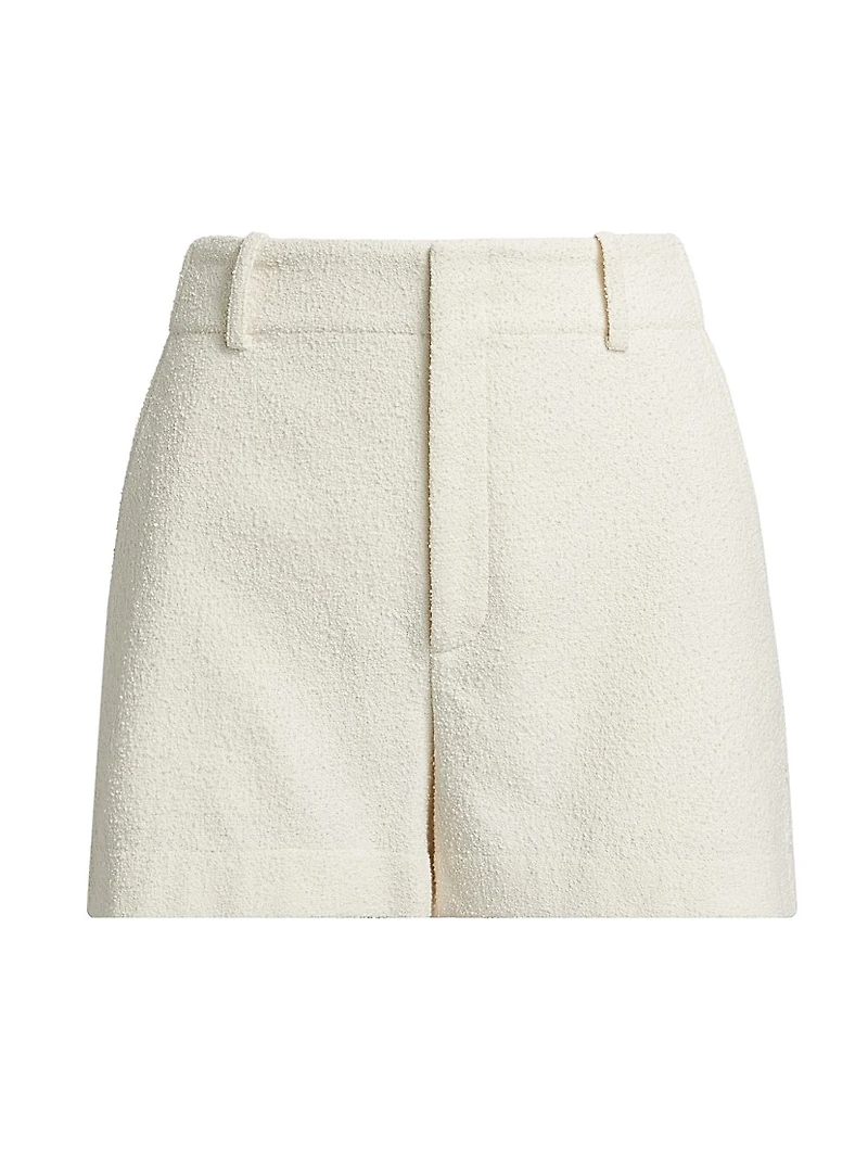 Pearl Cotton-Blend High-RiseShorts