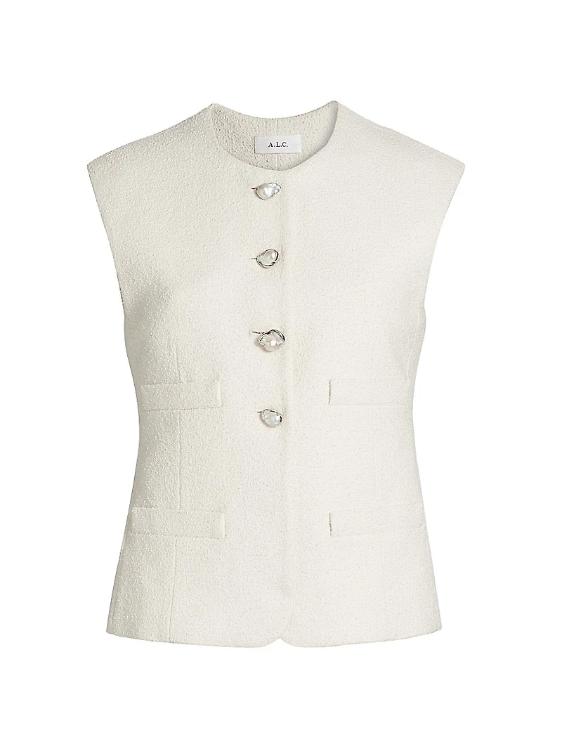 Georgie Cotton-Blend Vest