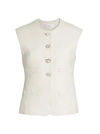 Georgie Cotton-Blend Vest