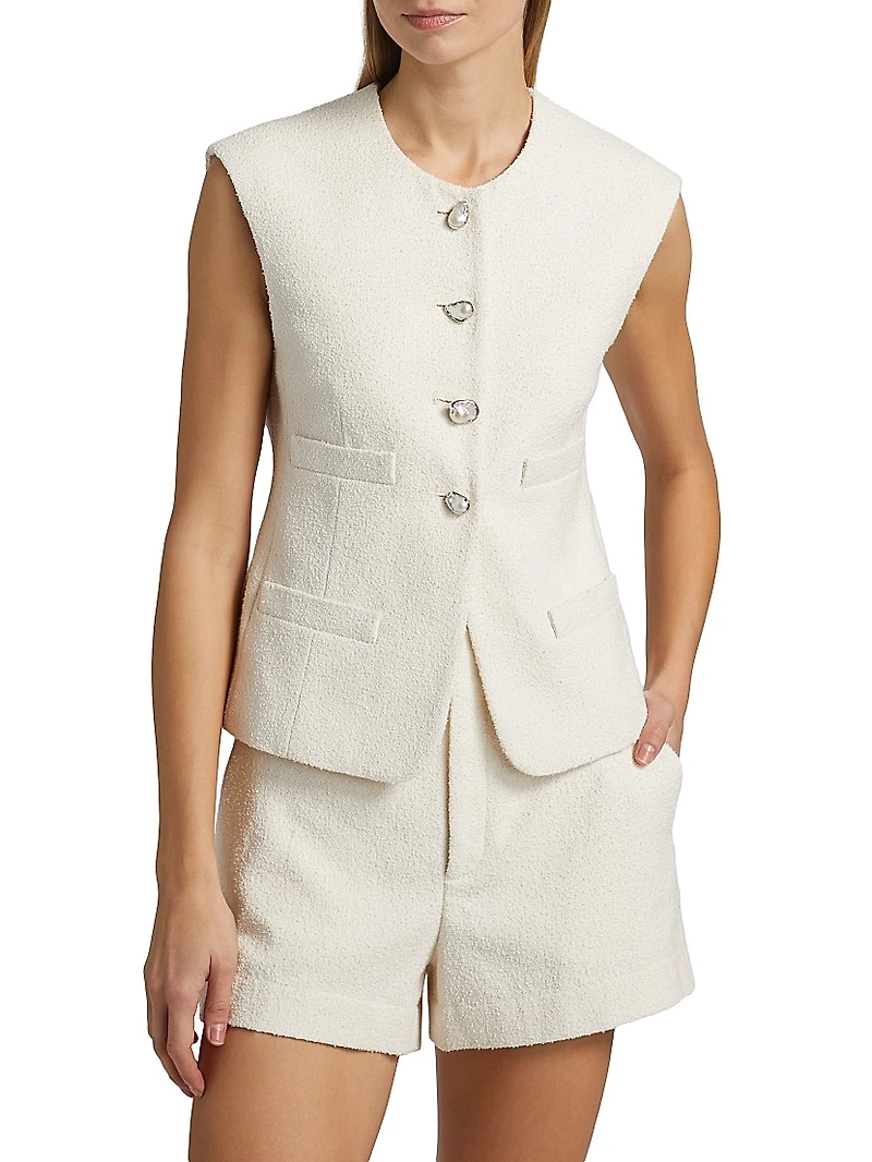 Georgie Cotton-Blend Vest