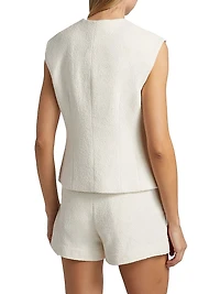 Georgie Cotton-Blend Vest