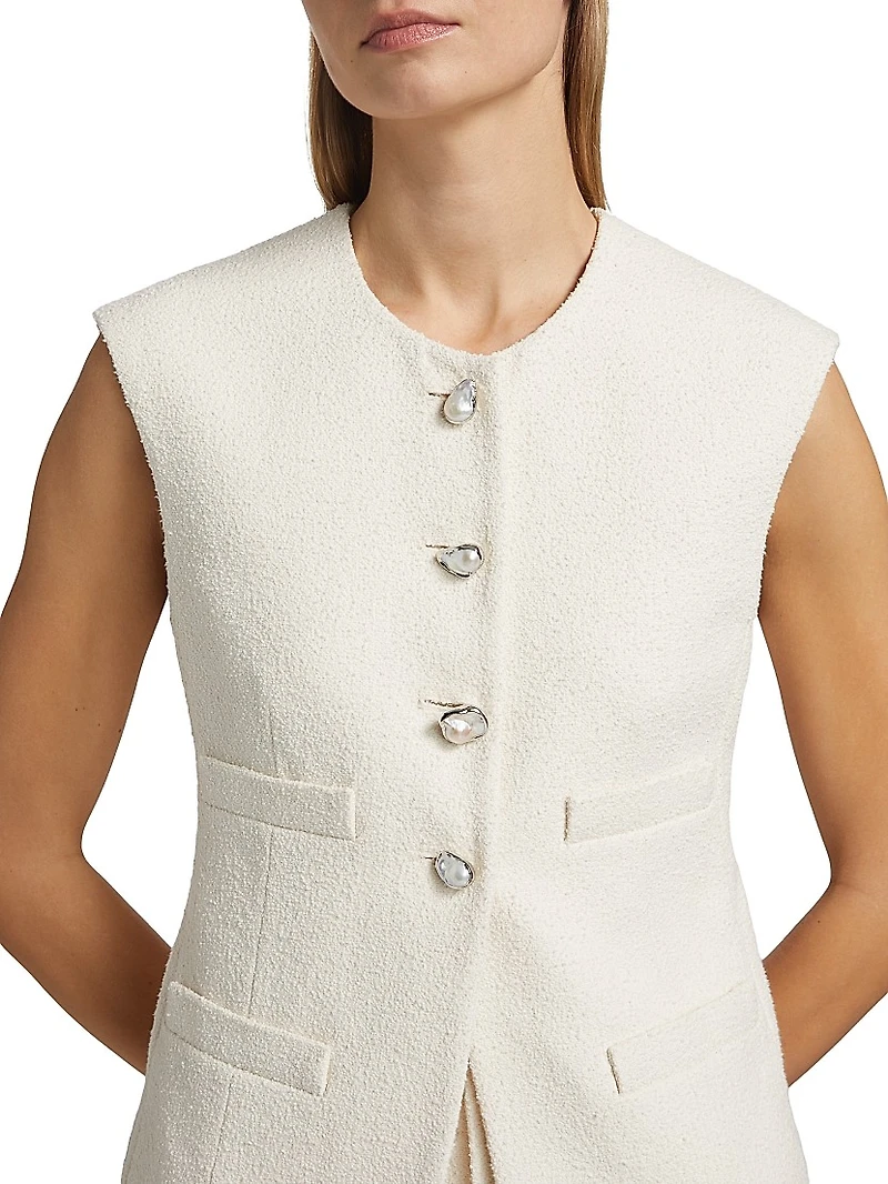 Georgie Cotton-Blend Vest
