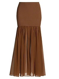 Hayden Fit & Flare Maxi Skirt