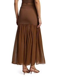 Hayden Fit & Flare Maxi Skirt