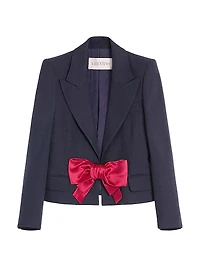 Viscose Jacket with Bow