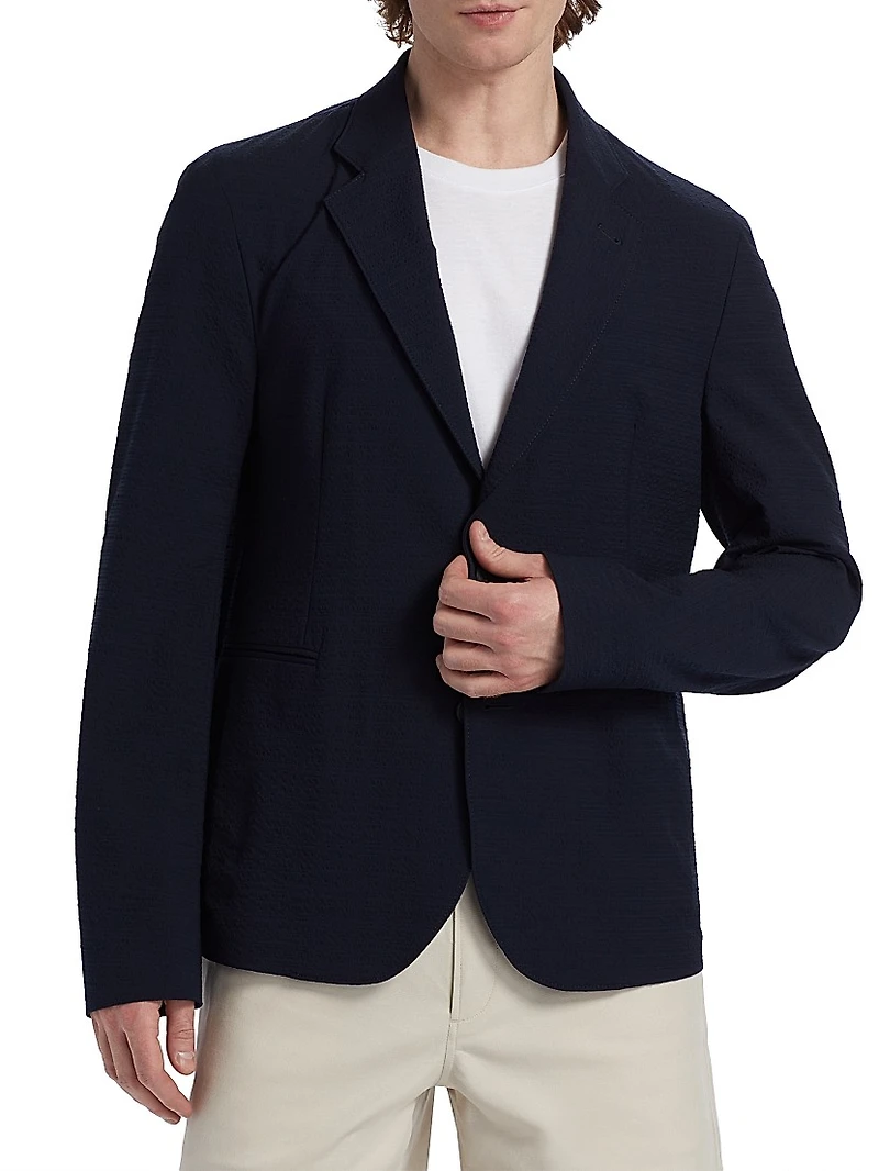 Soft Seersucker Blazer