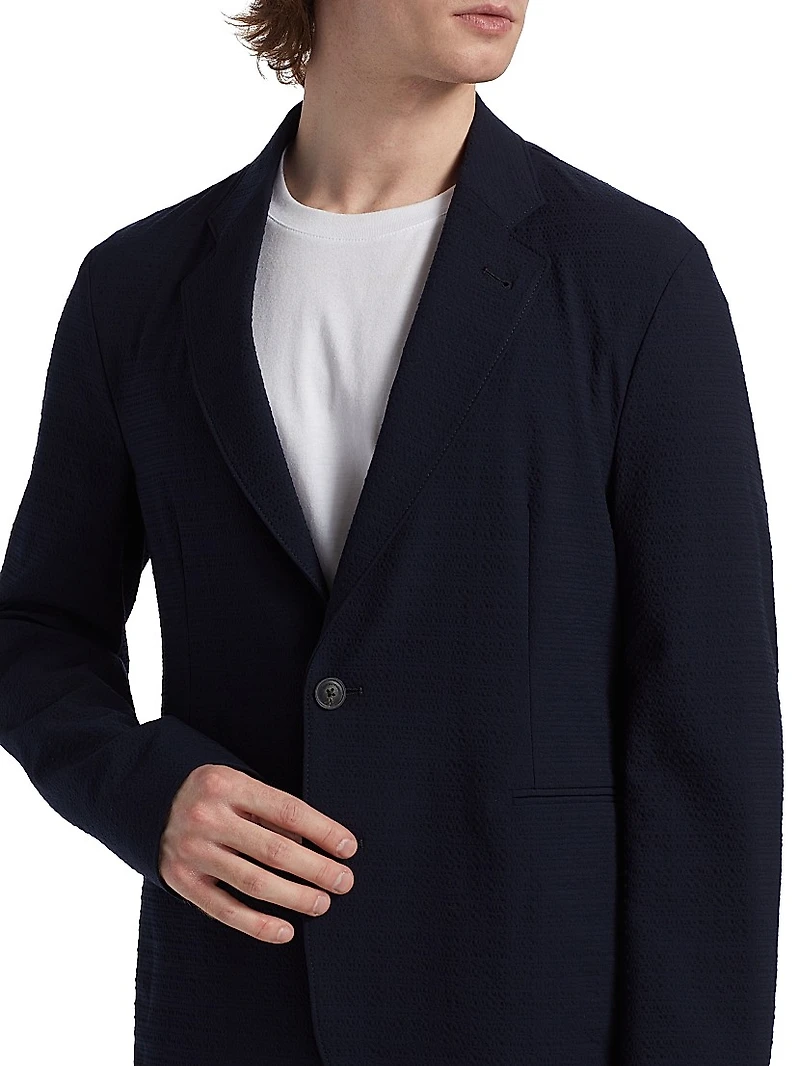 Soft Seersucker Blazer