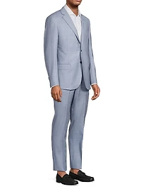 Woven Virgin Wool Single-Breasted Suit