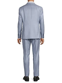 Woven Virgin Wool Single-Breasted Suit