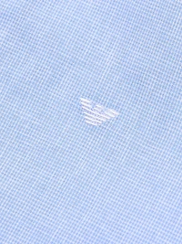 Linen-Cotton Houndstooth Shirt