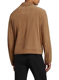 Perforated Suede Jacket