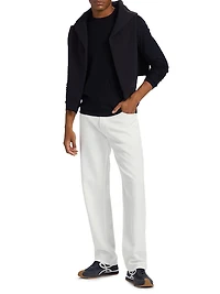 Textured Wool Jacquard Crewneck Sweater