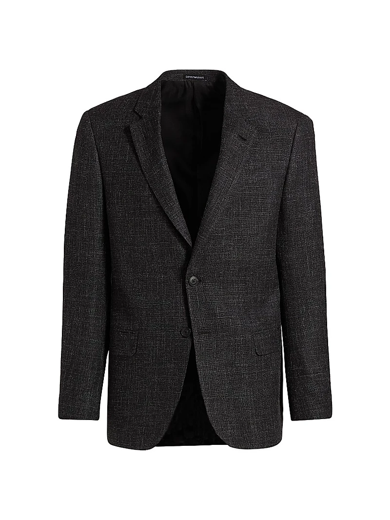 Virgin Wool-Blend Blazer