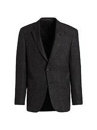 Virgin Wool-Blend Blazer