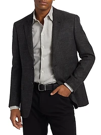 Virgin Wool-Blend Blazer