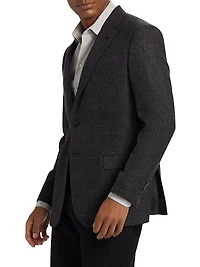Virgin Wool-Blend Blazer