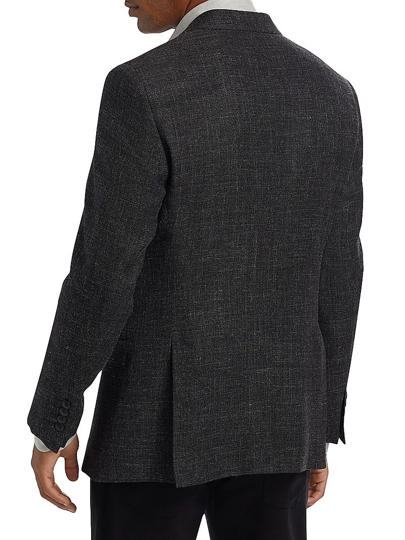 Virgin Wool-Blend Blazer