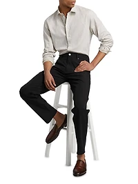 Linen-Cotton Cross-Stitch Shirt