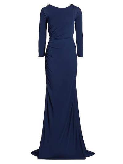 Ruched Jersey Gown