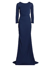 Ruched Jersey Gown