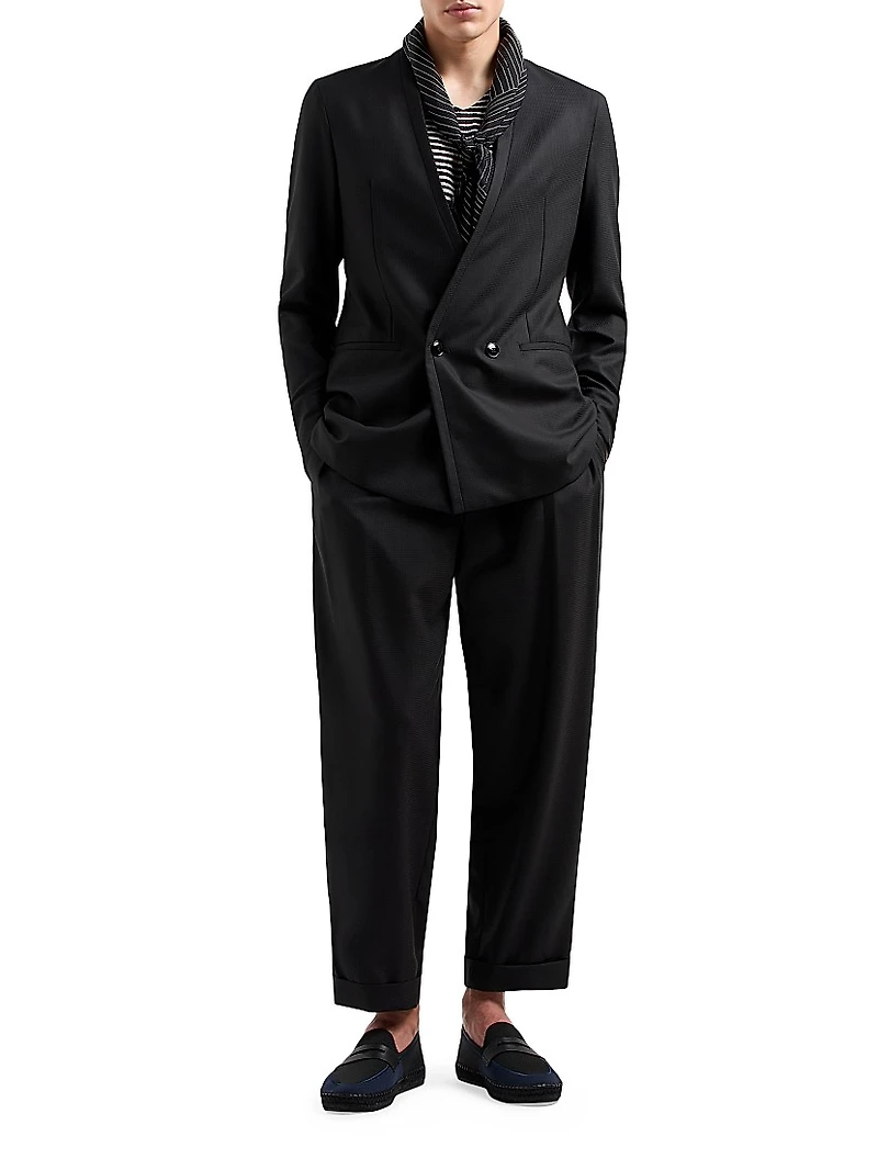 Fashion Tonal Stripe Suit
