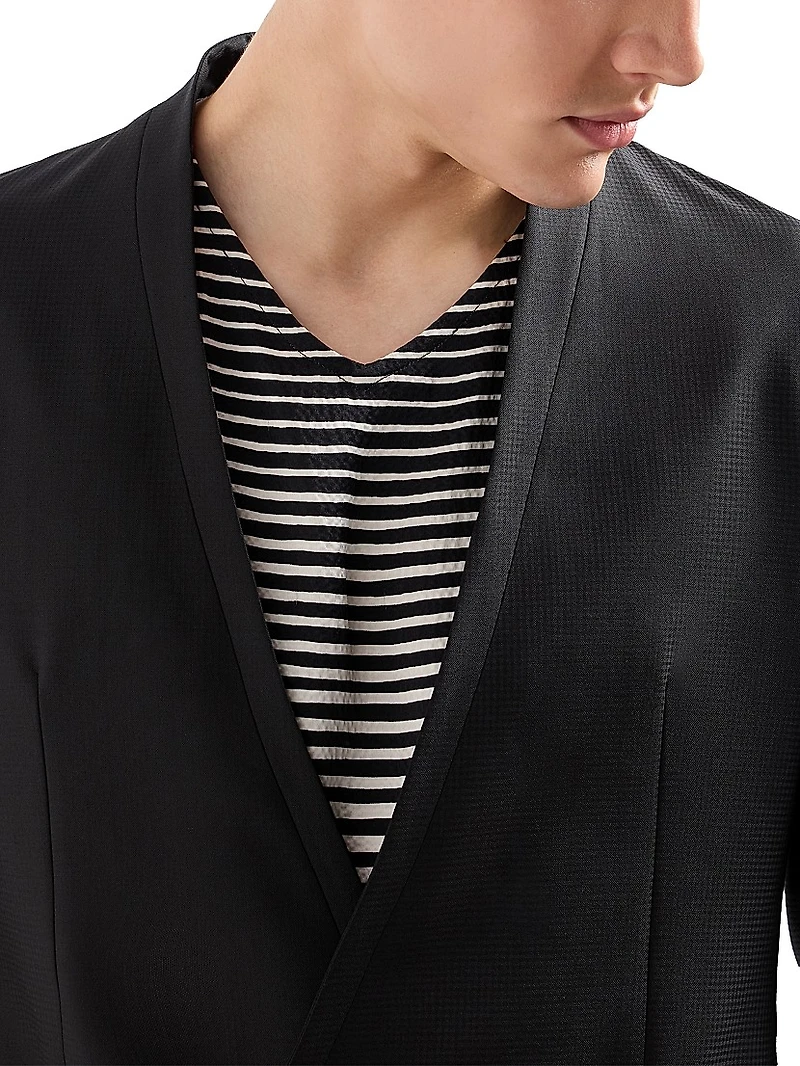 Fashion Tonal Stripe Suit