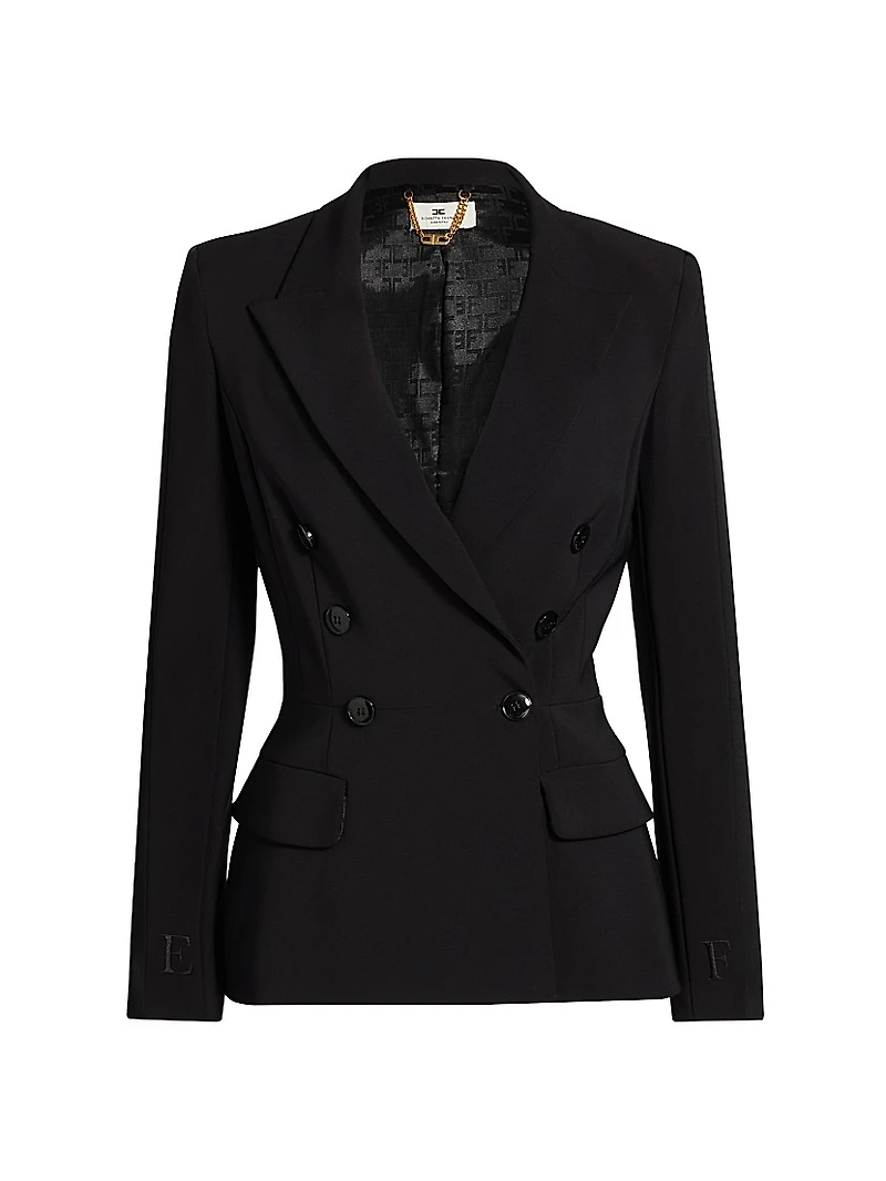 Slim-Fit Double-Breasted Jacket