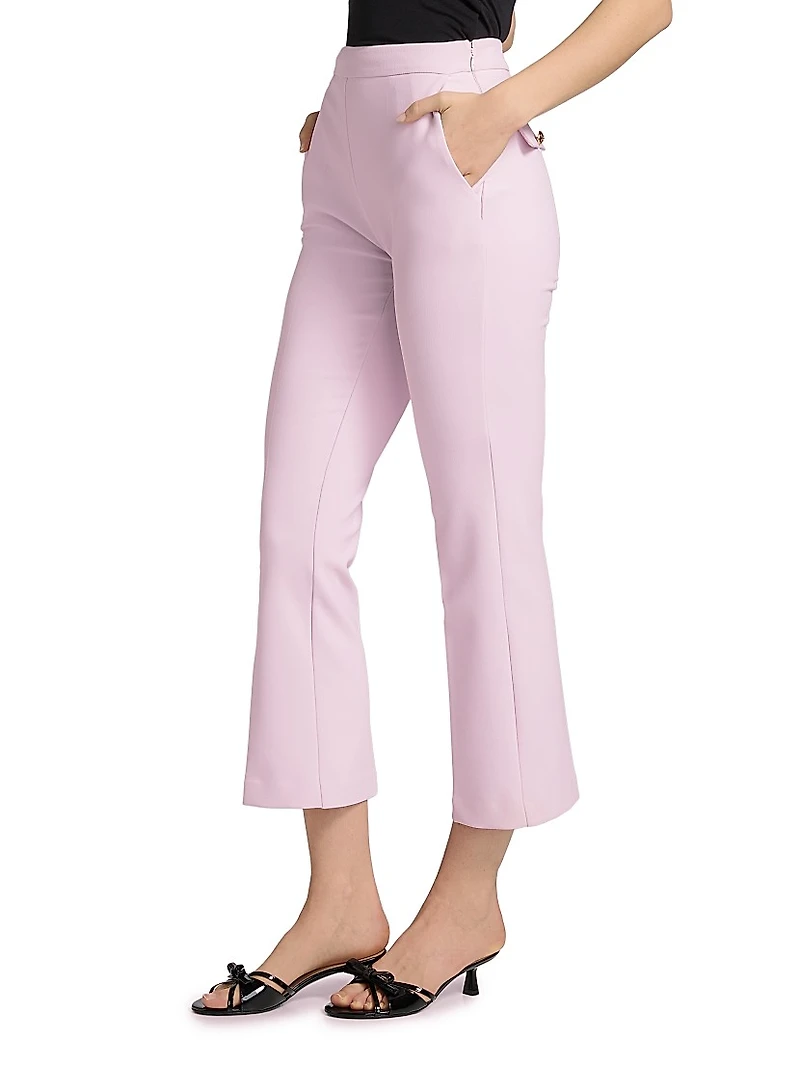 E.F. Crêpe Crop Trousers