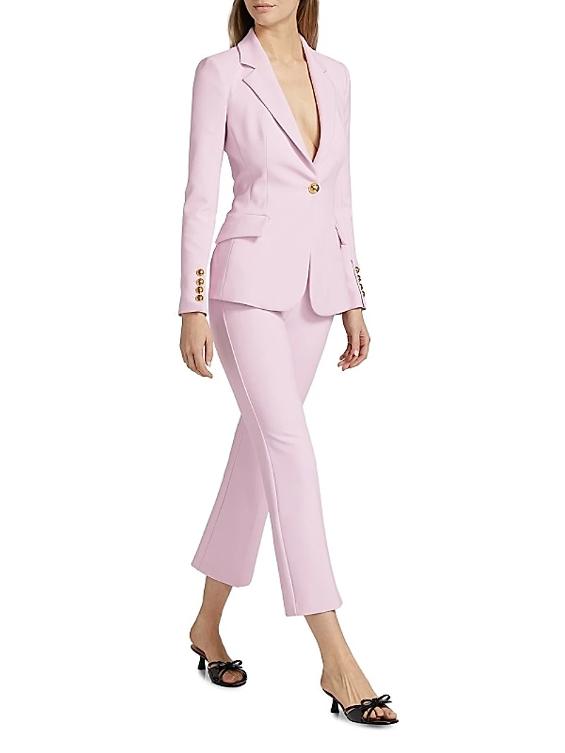 E.F. Crêpe Crop Trousers