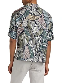 Multi Palm Silk Camp Shirt