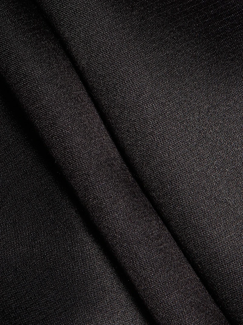 Lace Embellished Pleated Gown