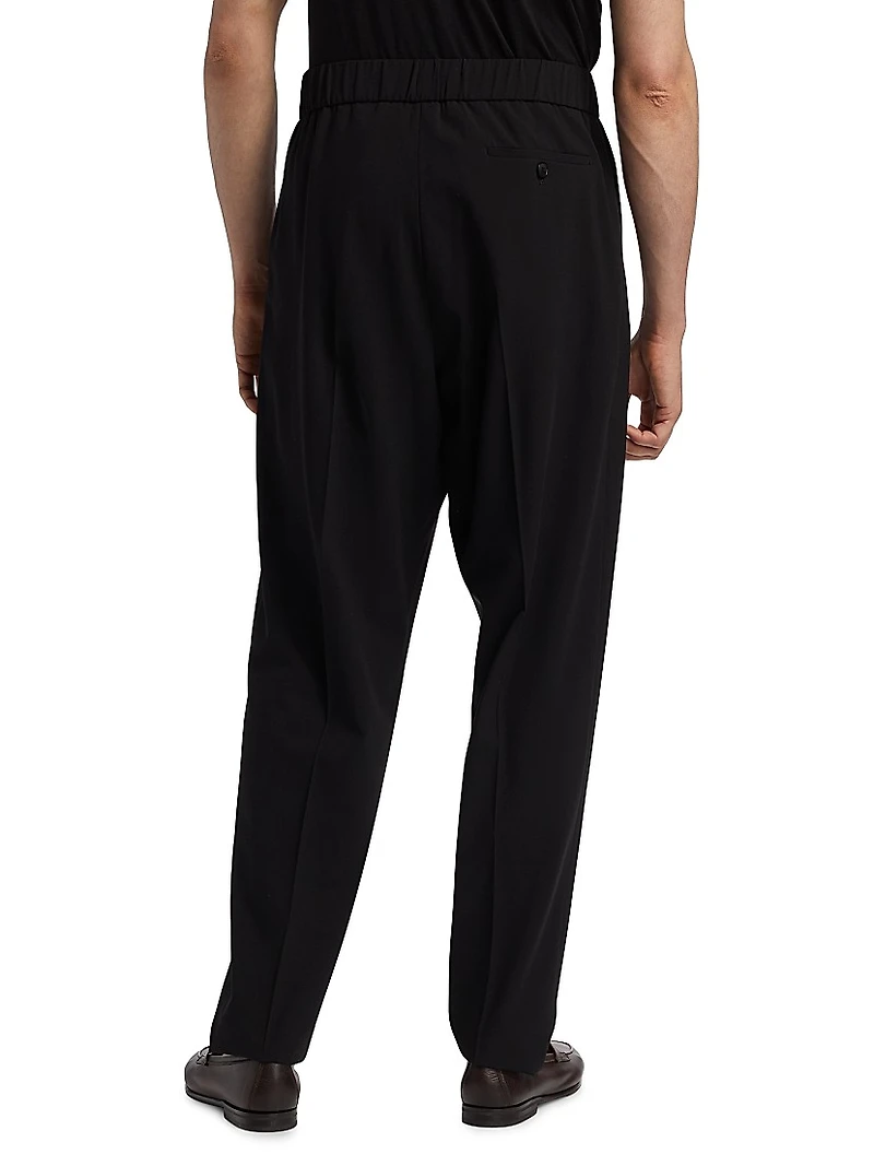 Crease-Front Wool Trousers