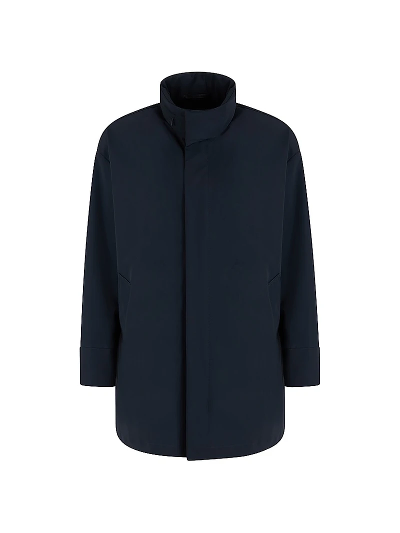 Caban Nylon-Blend Coat