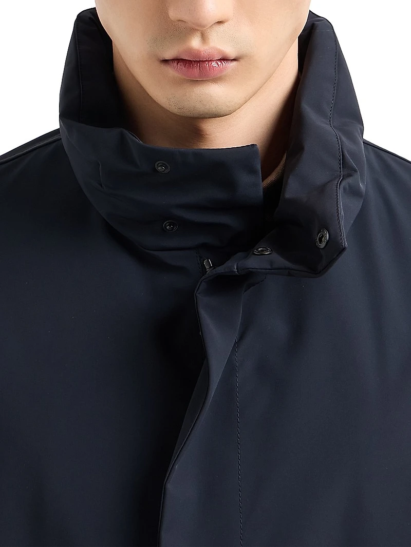 Caban Nylon-Blend Coat