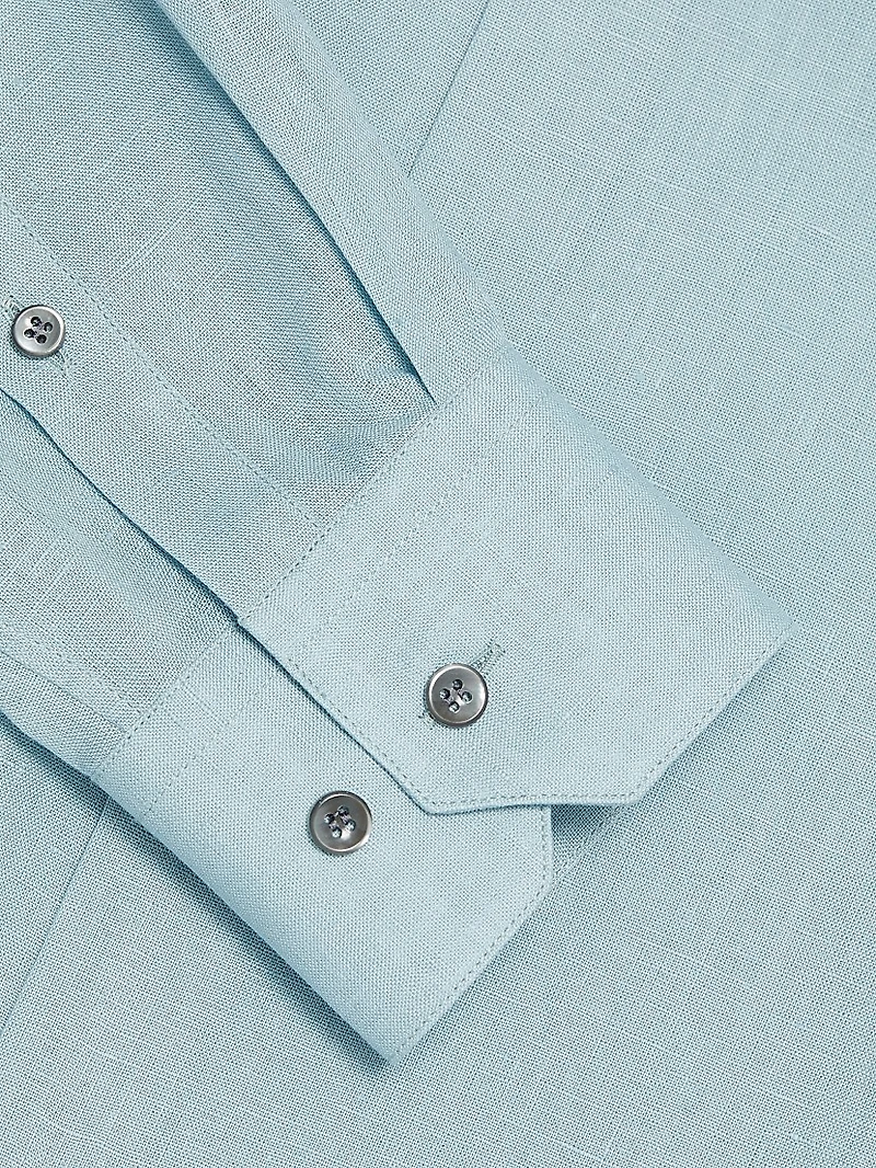 Linen Button-Front Shirt