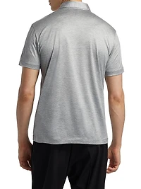 Lux Silk-Cotton Jersey Polo Shirt