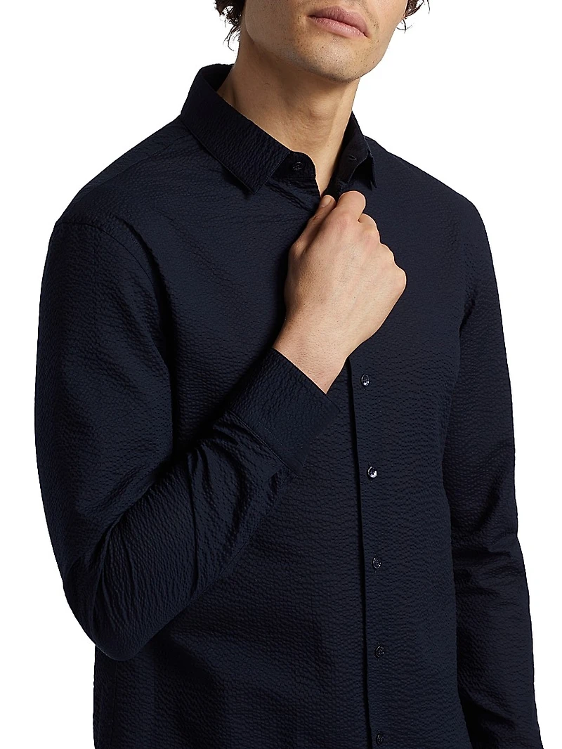 Seersucker Cotton Shirt