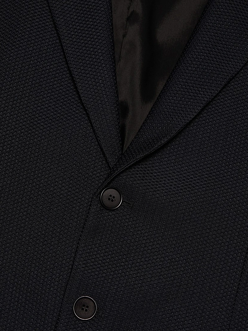 Single-Breasted Stretch-Nylon Jacket