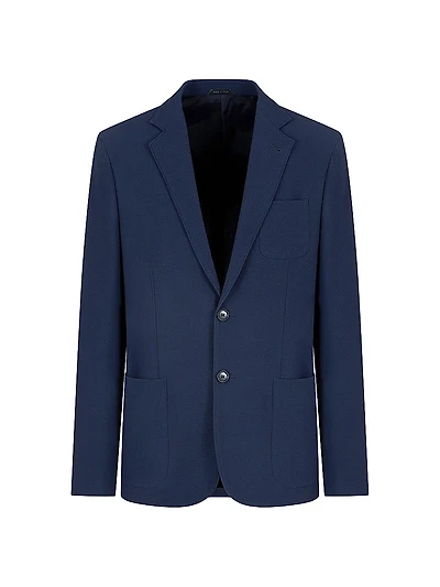Seersucker Virgin Wool Blazer