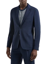 Seersucker Virgin Wool Blazer
