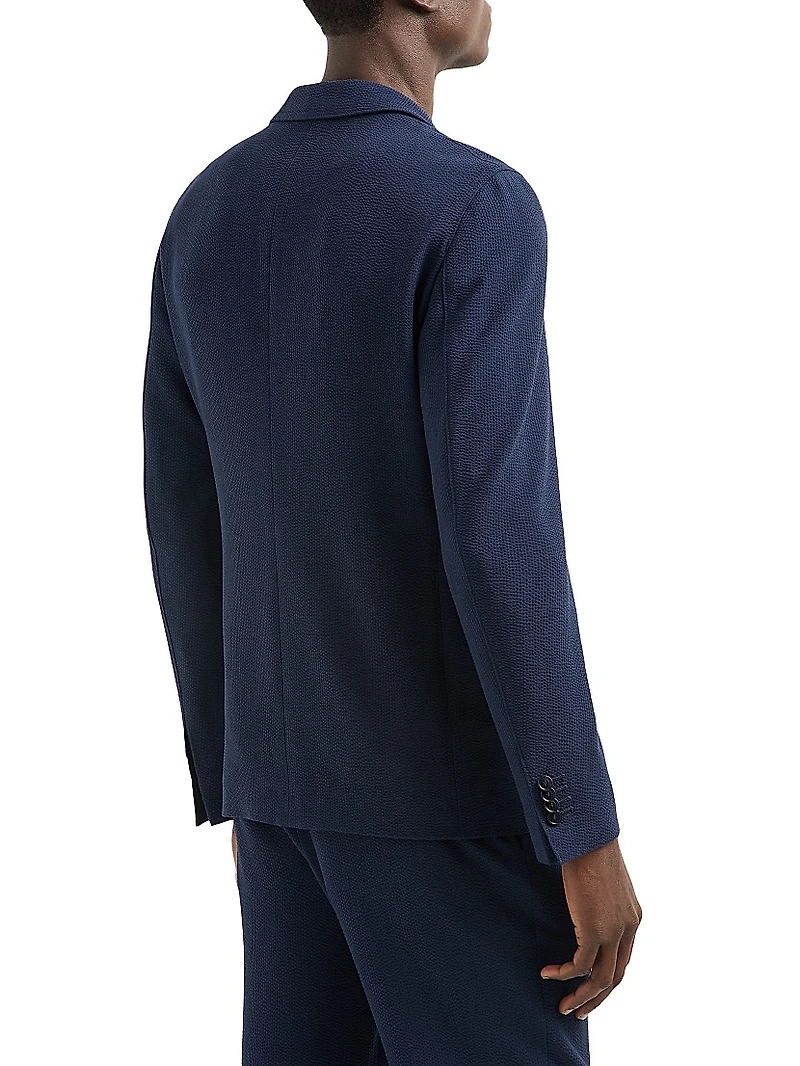 Seersucker Virgin Wool Blazer