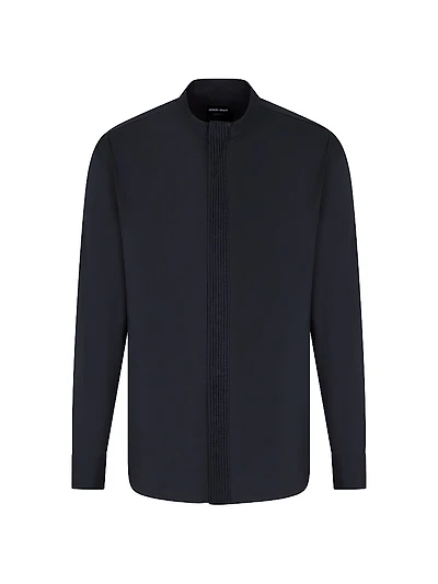 Nero Collar Covered Placket Shirt