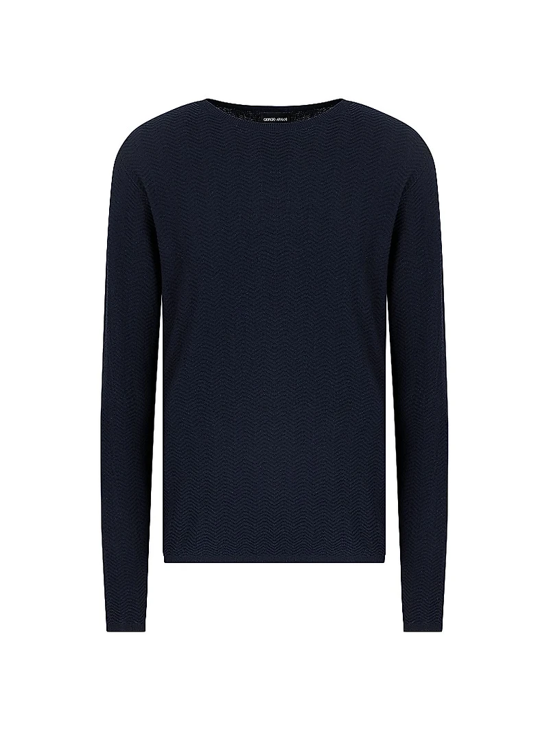 Herringbone Crewneck Sweater