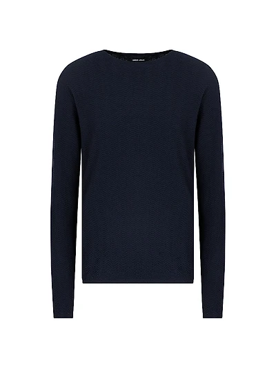 Herringbone Crewneck Sweater