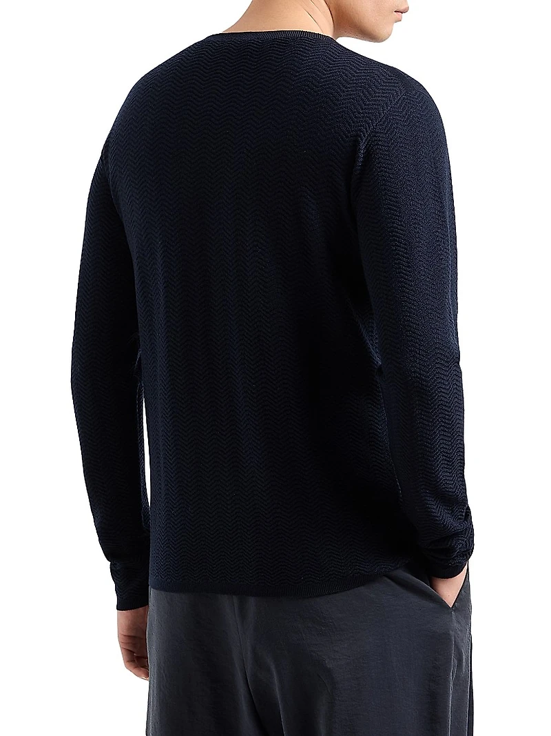 Herringbone Crewneck Sweater
