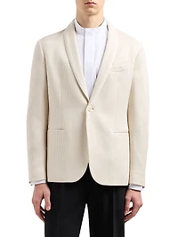 Large Weave Textured Dinner Jacket