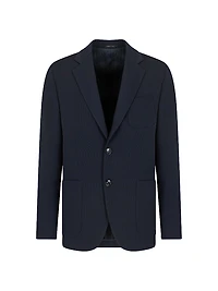 Virgin Wool Single-Breasted Blazer
