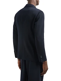 Virgin Wool Single-Breasted Blazer