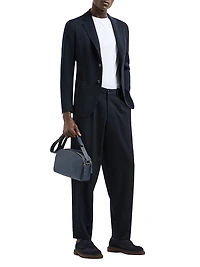 Virgin Wool Single-Breasted Blazer