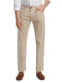 Stretch-Cotton 5-Pocket Pants